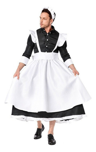 Disfraz De Cosplay Maid Hombres Lolita Kawai Sirvienta A