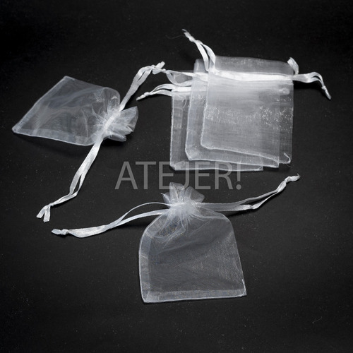 Imagen 7 de 9 de Bolsas De Organza Tul 11 X 15cm X 25 Unid Candy Bar Souvenir