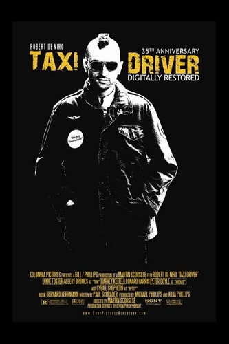 Carteles Antiguos  Poster Gruesa 60x40cm Taxi Driver Fi-065