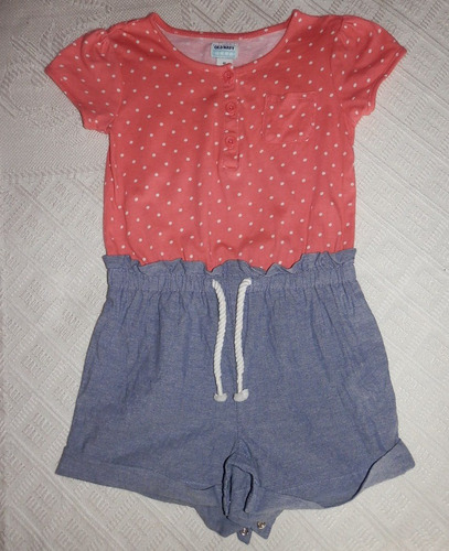 Enterito Mono Algodón Old Navy Niña Talle 4t