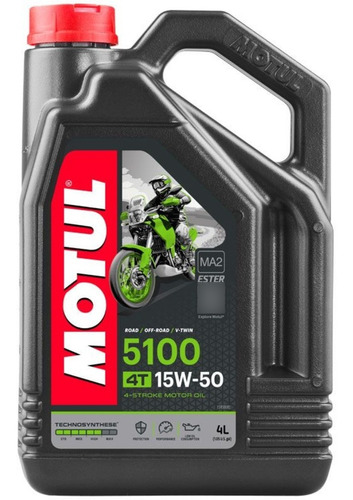 Aceite Motul 5100 4l 15w50 Cbr Duke Pulsar R3 R6 Gsxr R1 Zx