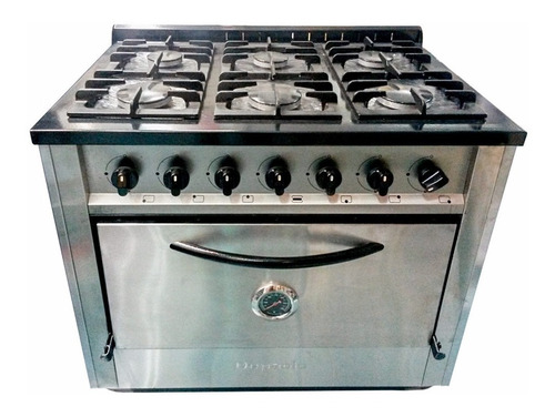 Cocina Industrial Depaolo 6 Hornallas Fundicion + Horno