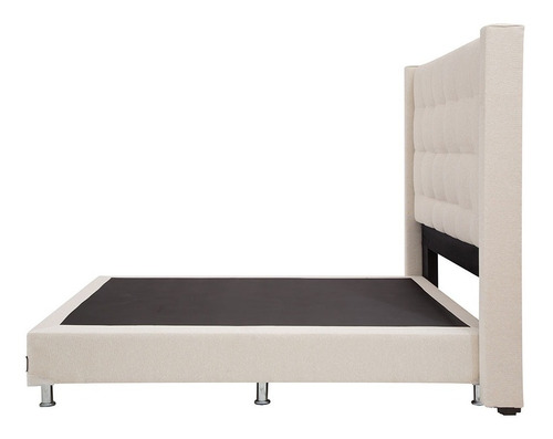 Cabecera + Box Matrimonial Dicasa Titan Crema Bond