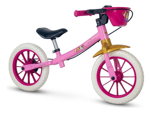 Bicicleta Nathor Balance Princesas / A Partir Dos 2 Anos