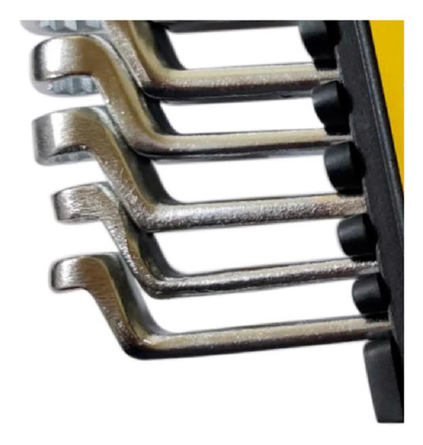 Jogo De Chave Estrela 6mm A 22mm Com 8 Peças Riosul Tools Cor Prateado