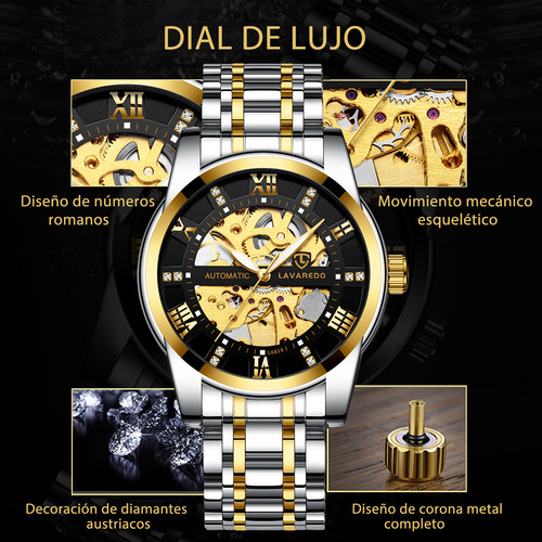 Reloj Automático Esqueleto Ben Nevis Para Caballero Clásico Elegante Acero Inoxidab Impermeable Luminoso,regalos Para Hombre