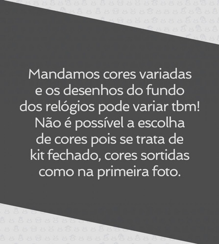 Kit 5 Relogio Masculino Prova D´água Revenda Atacado Nf