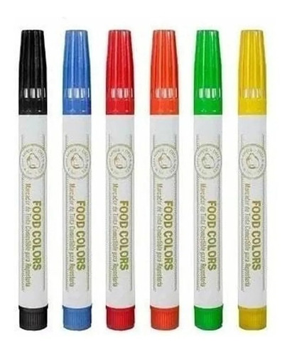 Marcadores Comestibles Food Colors X6 Uni. - Drip Color