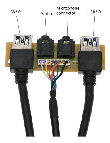 .. Painel Frontal Da Caixa Usb3.0+usb3.0+h D Porta De