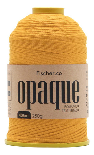 Fio Opaque Fischer 250g Tex 610 100% Poliamida 405 Metros Cor 6002- Ouro