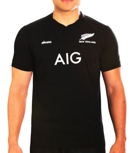 Camiseta All Blacks Gripp Rugby Tela Resistente Imago