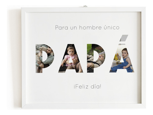 Regalo Día Del Padre Poster Imprimible Personalizado Fotos