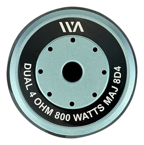 Subwoofer 8puLG War Audio Maj8d4 1000w Doble Bobina 4ohms Color Negro