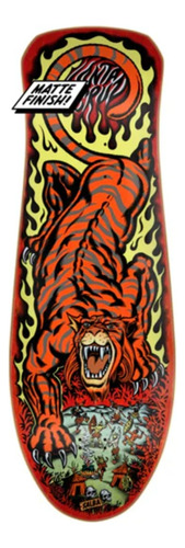 Tabla De Skate Santa Cruz Salba Tiger Reissue. Sin Uso. Rojo