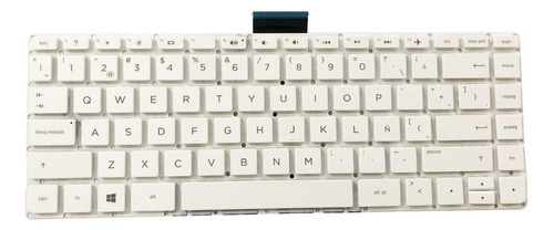 Teclado Hp 14-ax 14ax 14-ax000 14-ax002la 14-ax005la Bco Esp