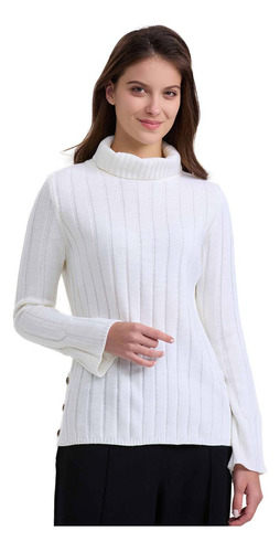 Sweater Mujer Botones Crudo Fashion's Park