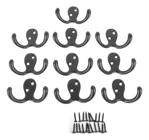 10pc Ganchos Resistentes Para Abrigos Vintage Dobles Percher