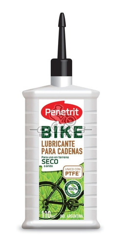 Liquido Lubricante Cadena Penetrit Bike Seco Ptfe 110cm3