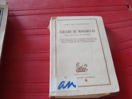 Tablado De Marionetas , Año 1961 , Ramon Del Valle Inclán