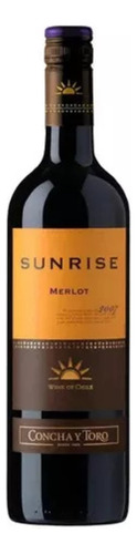 Vino Tinto Sunrise Merlot 750 Ml