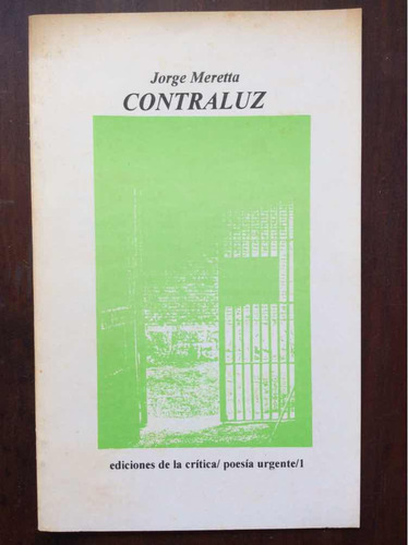 Contraluz - Jorge Meretta - Poesía Uruguaya