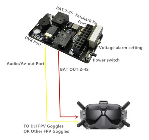 Gafas Dji Fpv V1 V2, 5,8 G, Módulo De Reproducción Digital A
