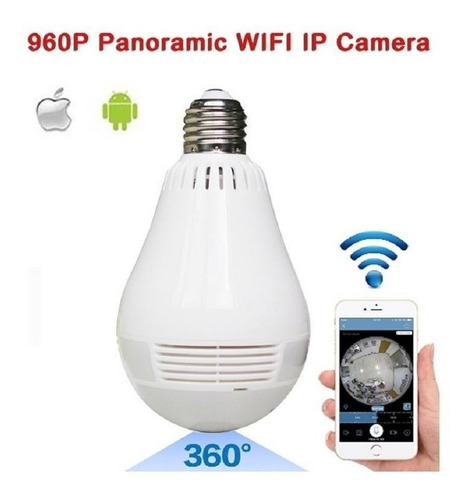 Camara De Seguridad 360 Bombillo Discreta Wifi