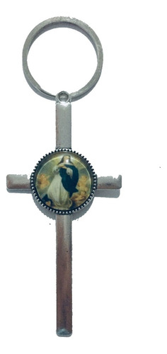 13 Llavero Cruz Con Virgen Inmaculada Concepcion (cr79)