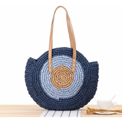 Bolso Multifuncional Playa Paja Para Mujer Urbanas Moda