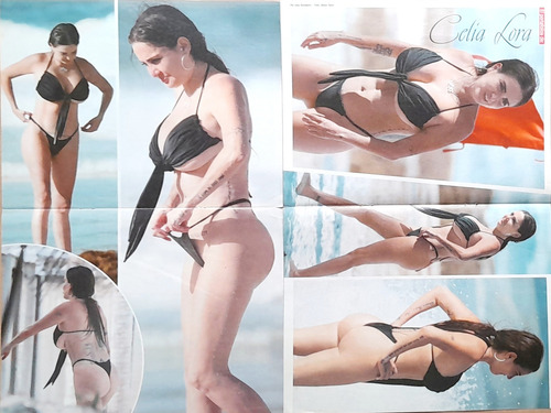 Celia Lora En Dos Pósters De Tv Notas. 41.5 X 28 Cm. 2x (Usado)