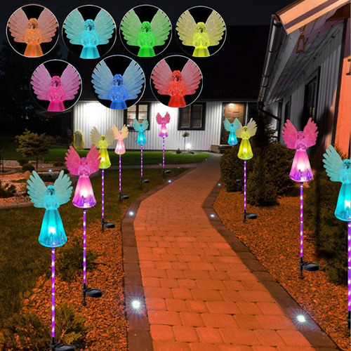 Luces Solares De Ángel Para Iluminación De Jardín, 2 Unidade