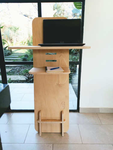 Imagen 9 de 9 de Escritorio Portátil+ Altura Regulable Mat. Guatambu + Envíos