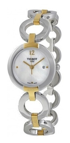 Relógio Tissot Feminino T-trend Madre Pérola Bracelete 2tons