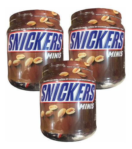 Chocolate Snickers Mini 416 Pz 9 G C/u Total 3.744 Kg