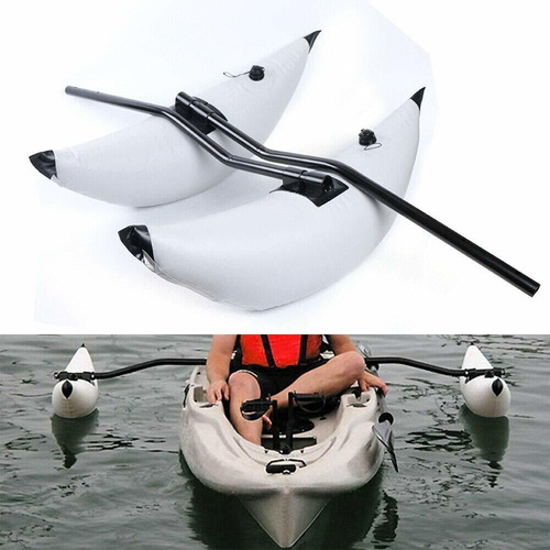 2 Estabilizador Pvc Blanco Para Kayak Canoa Barco Pesca