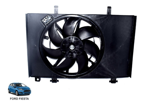 Electroventilador Ford Fiesta 1.600 2.011-2.020 Con Base  