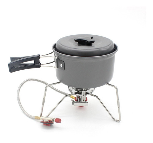 Imagen 3 de 10 de Mini Calentador Plegable Portátil Camping + Cartucho 230g