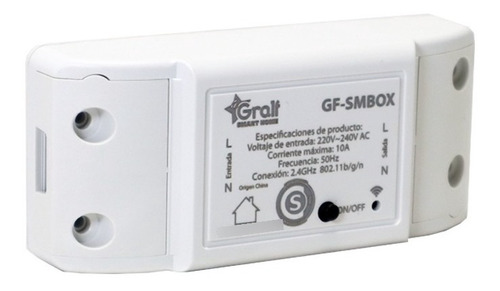 Interruptor Inteligente Wifi Gralf Gf-smbox Domotica Smart