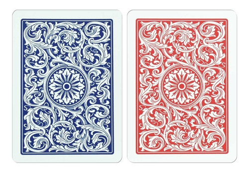 Cartas De Póker Copag Jumbo Color Azul Y Rojo