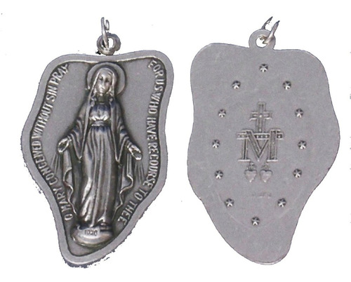 10 Medallas Virgen Milagrosa 40mm Dije Souvenirs (italy)