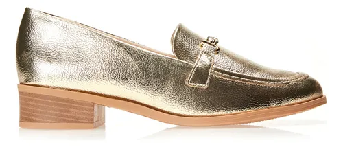 Sapato Casual Feminino Mocassim Salto Baixo Ramarim