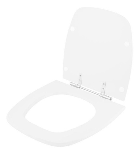 Imagem 2 de 6 de Tampa De Vaso Sanitário City Branco Para Bacia Celite 6lpf