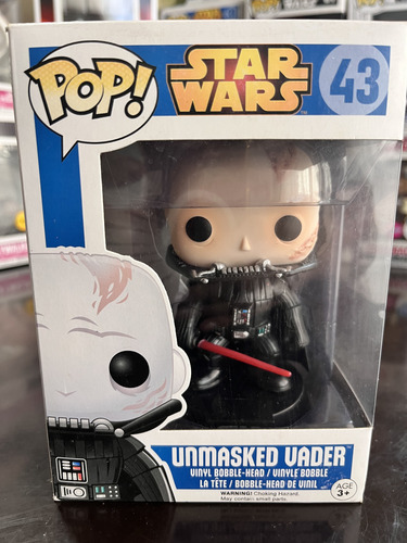 Funko Pop Star Wars 43 Unmasked Vader (Usado)