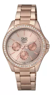 Reloj Para Mujer Q&q Fashion Ce01j010y Oro Rosa
