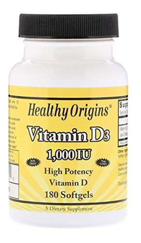 Healthy Origins Vitamina D3 Geles 1, 187a, 1