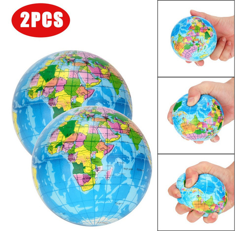 Fweaad Pelota G Con Forma De Mapa Del Mundo Para Aliviar El
