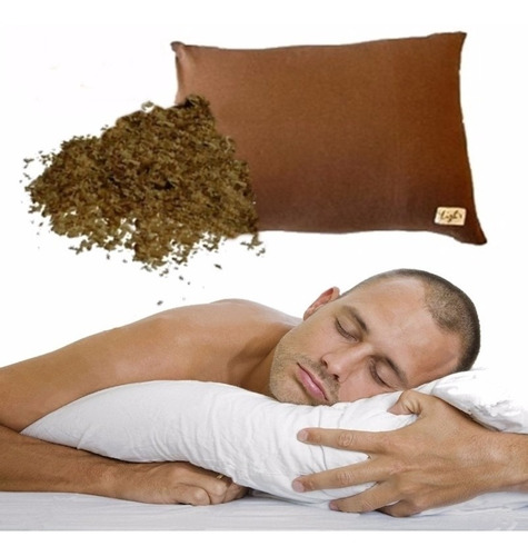  1 Almohada Para Dormir Con Cáscara De Café Muy Suave.