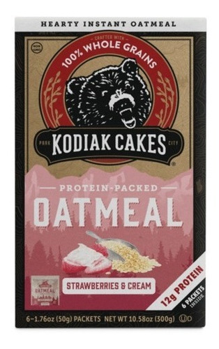 Kodiak Cakes Avena C/proteína Apple Cinnamon C/6 300gr