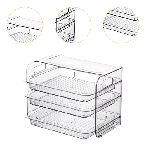 Estante Para Platos Laterales, Organizador Para 3 Capas