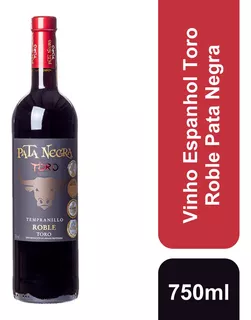 Vinho Tinto Espanhol Toro Roble 750ml Pata Negra